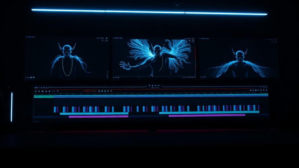 Interface de montage vidéo et création de contenu